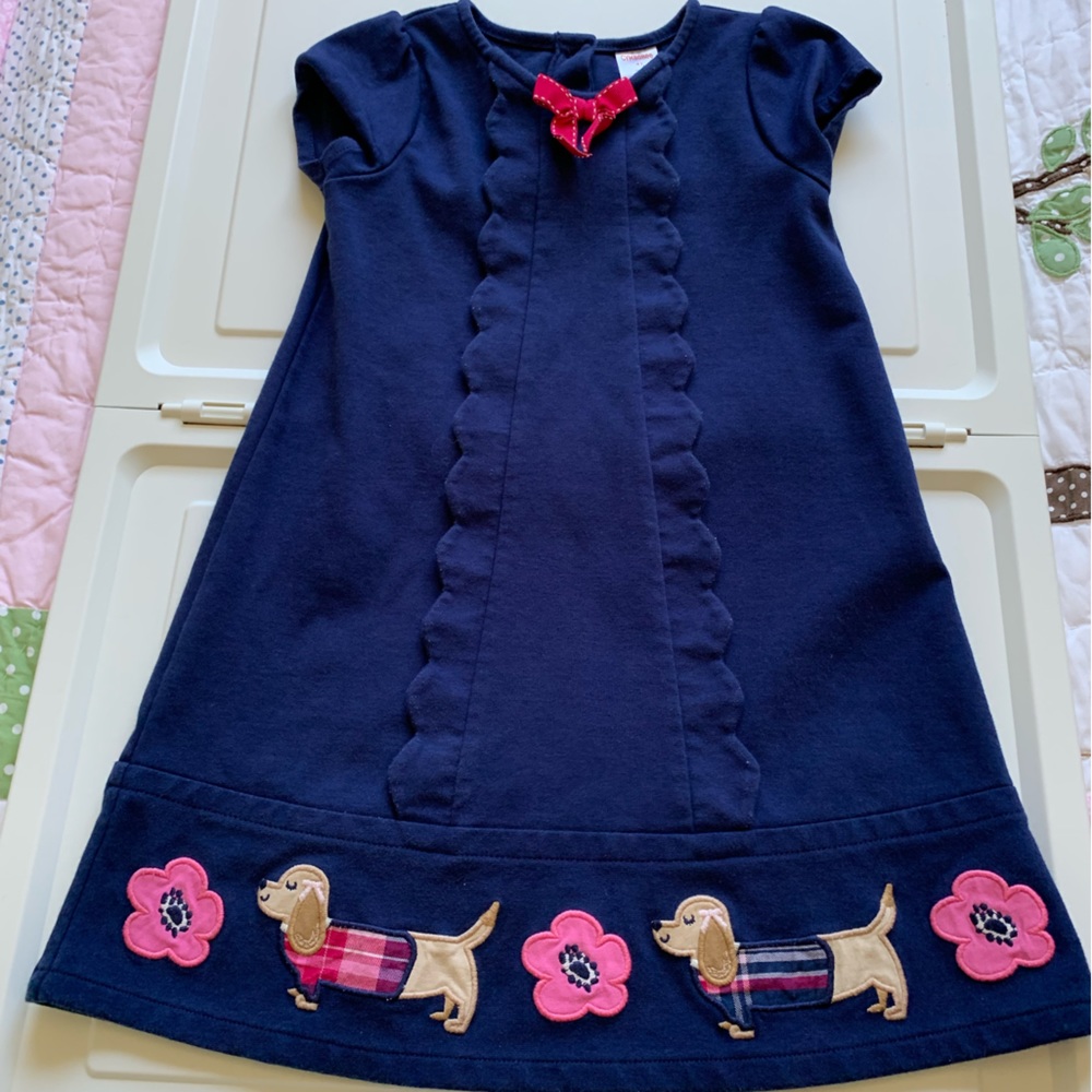 Gymboree Girls Scalloped Ponte Dress 4T